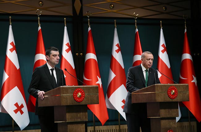 Cumhurbaşkanı Erdoğan, Gürcistan Başbakanı Giorgi Gakharia İle Görüştü