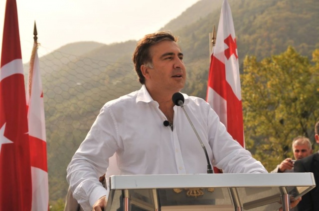 Gürcistan Devlet Başkanı Mikheil Saakaşvili Macahel'de