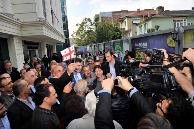 Gürcistan Devlet Başkanı Mikheil Saakaşvili Sakarya, İzmit ve İstanbul'da