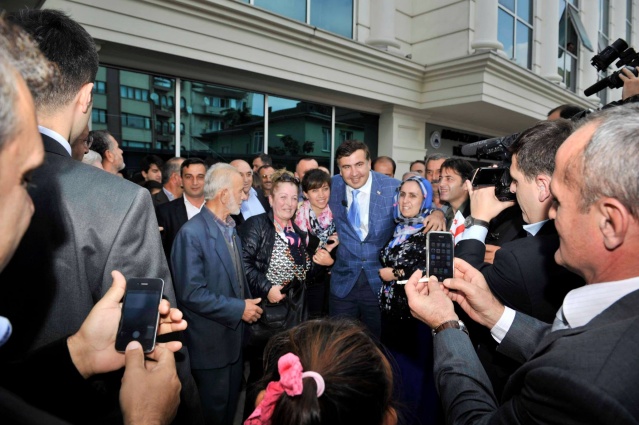 Gürcistan Devlet Başkanı Mikheil Saakaşvili Sakarya, İzmit ve İstanbul'da