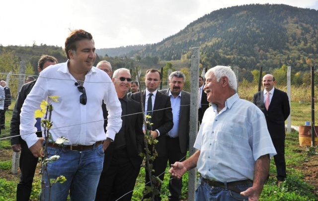 Gürcistan Devlet Başkanı Mikheil Saakaşvili Borçka'da