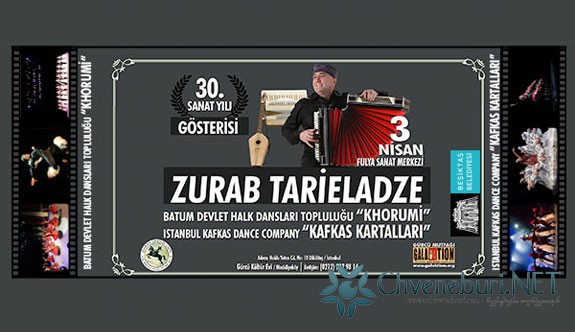 30. Sanat Yılı Gösterisi Zurab Tarieladze (Kafkas-Gürcü Dans Gösterisi)