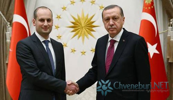 Cumhurbaşkanı Erdoğan, Gürcistan Dışişleri Bakanı Canelidze'yi Kabul Etti  