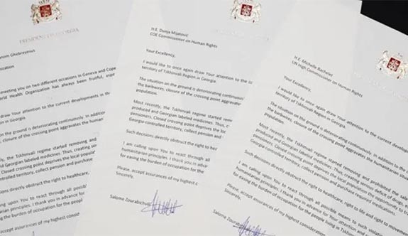 Gürcistan Cumhurbaşkanı Zurabişvili, İşgal Altında Bulunan Tskhinvali'deki Duruma Dair Uluslararası Topluma Seslendi