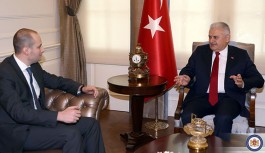 Başbakan Yıldırım, Gürcistan Dışişleri Bakanı Canelidze'yi Kabul Etti