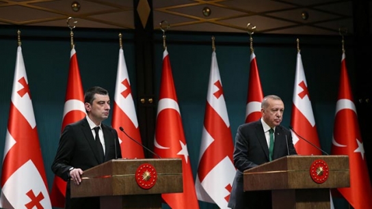 Cumhurbaşkanı Erdoğan, Gürcistan Başbakanı Giorgi Gakharia ile görüştü