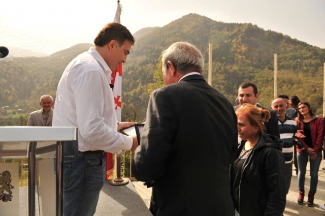 საქართველოს პრეზიდენტი, მიხეილ სააკაშვილი, მაჭახელს ესტუმრა