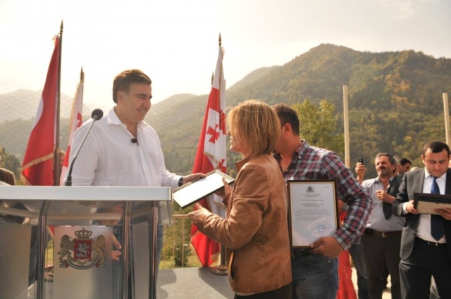 საქართველოს პრეზიდენტი, მიხეილ სააკაშვილი, მაჭახელს ესტუმრა